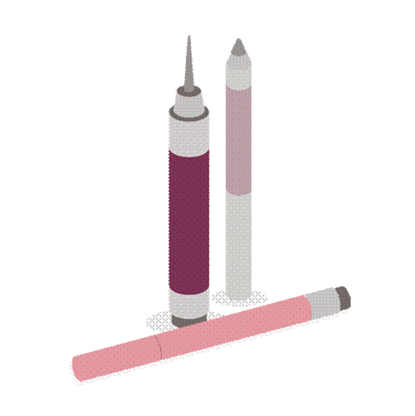 Etichete de ambalare pentru creioane și stilouri cosmetice